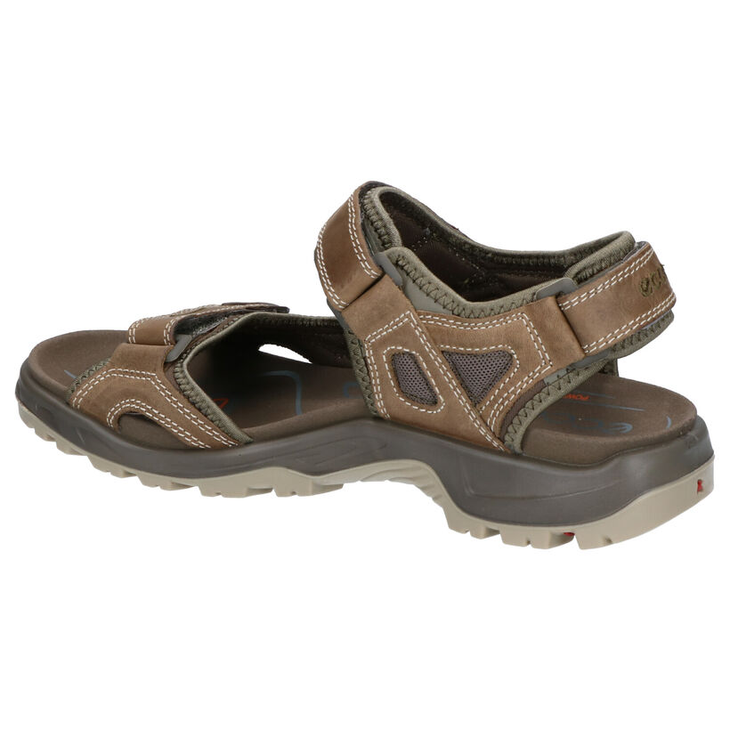 ECCO Offroad Sandales en Kaki en cuir (287386)