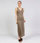 JDY Hallo Life V-Neck Donkerbruine Lange Jurk voor dames (375090)
