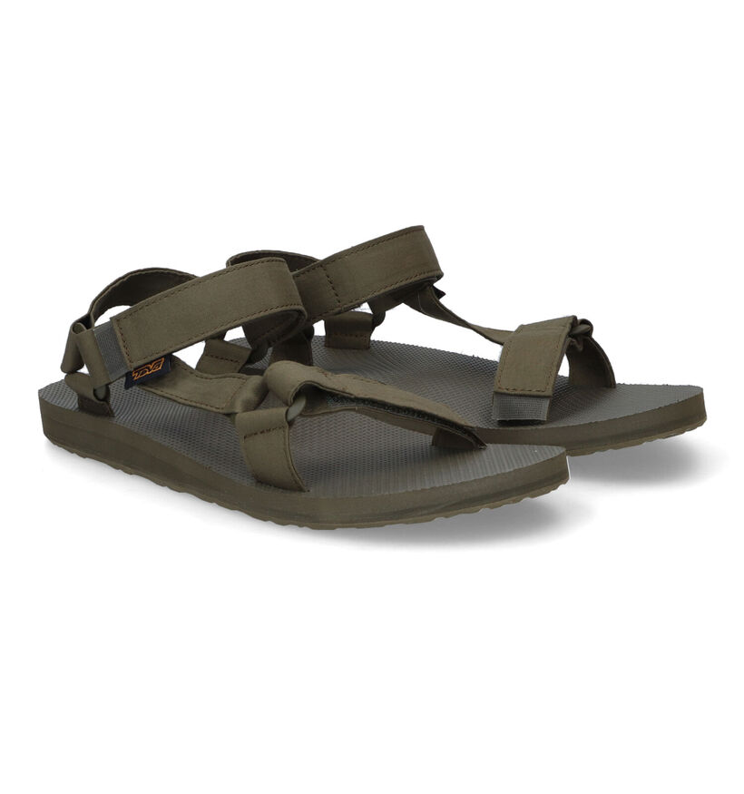 Teva Original Universal Kaki Sandalen in stof (305616)