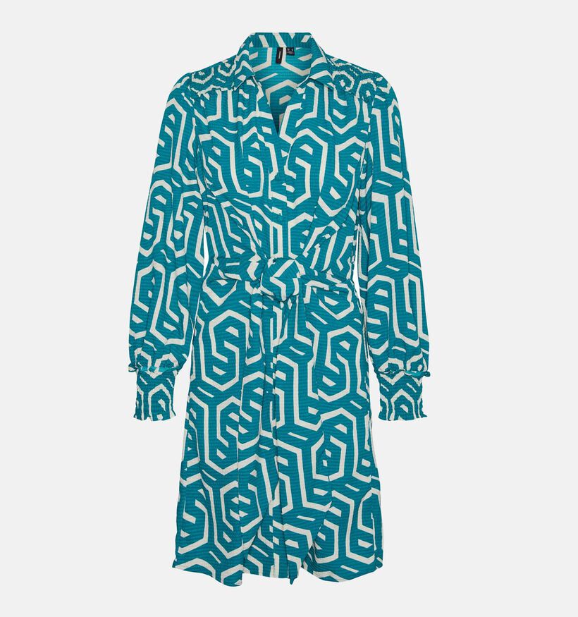Vero Moda Cifa Robe ligne-A en Turquoise pour femmes (330871)