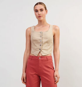 Vero Moda Wild Débardeur en Beige pour femmes (353108)