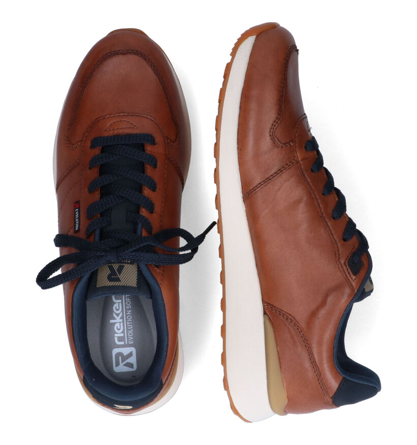 Rieker Cognac Veterschoenen in leer (317027)