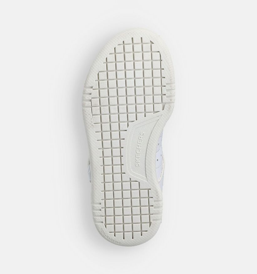 Skechers Quick Street Baskets en Blanc pour filles, gar&ccedil;ons (367544) - pour semelles orthop&eacute;diques