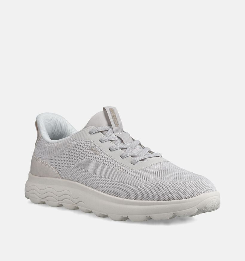 Geox Spherica Slip-ons en Blanc pour hommes (367987) - pour semelles orthop&eacute;diques