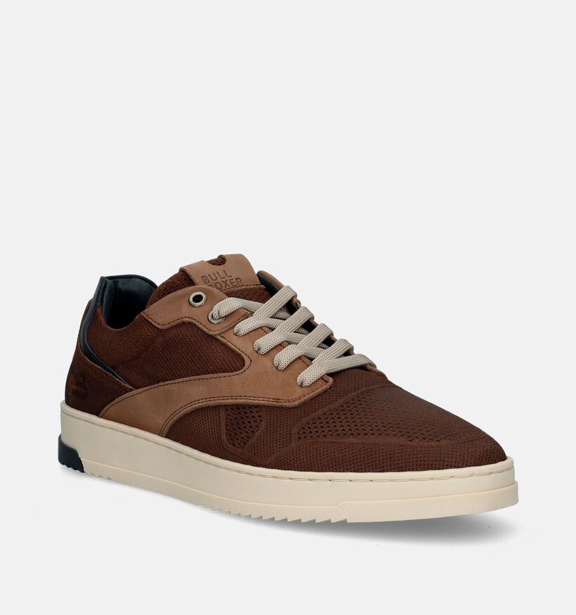 Bullboxer Chaussures à lacets en Cognac pour hommes (338840) - pour semelles orthopédiques