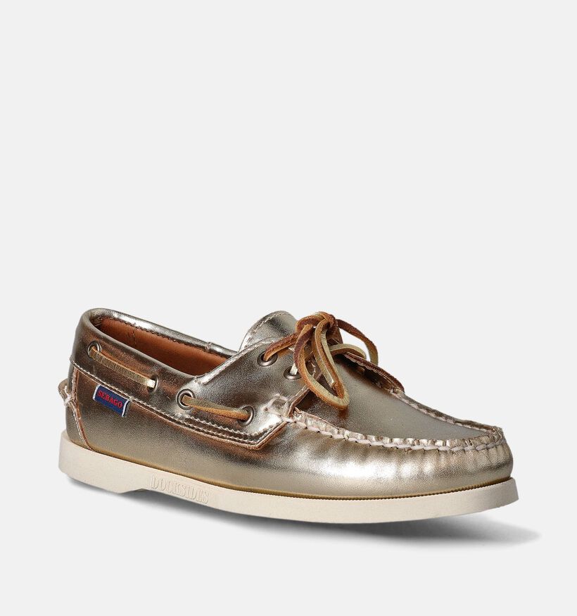 Sebago Portland Chaussures bateau en Or pour femmes (353692)