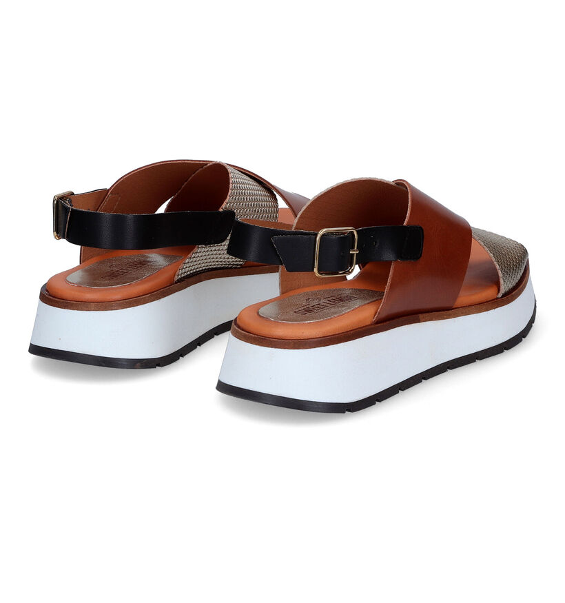 Sweet Lemon Nailay Cognac Sandalen voor dames (309214)