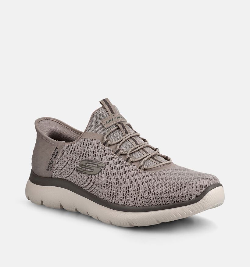 Skechers Summit High Range Slip-ons en Taupe pour hommes (375640)