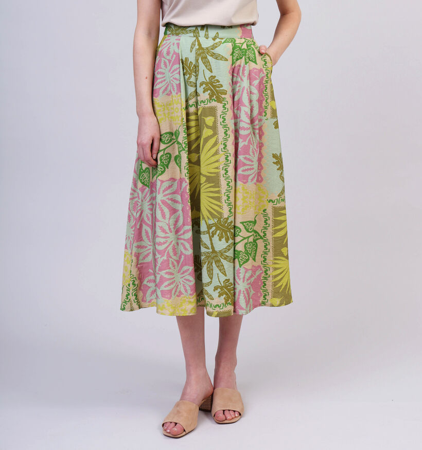 Orfeo Anthea Groene Midi Rok voor dames (359269)