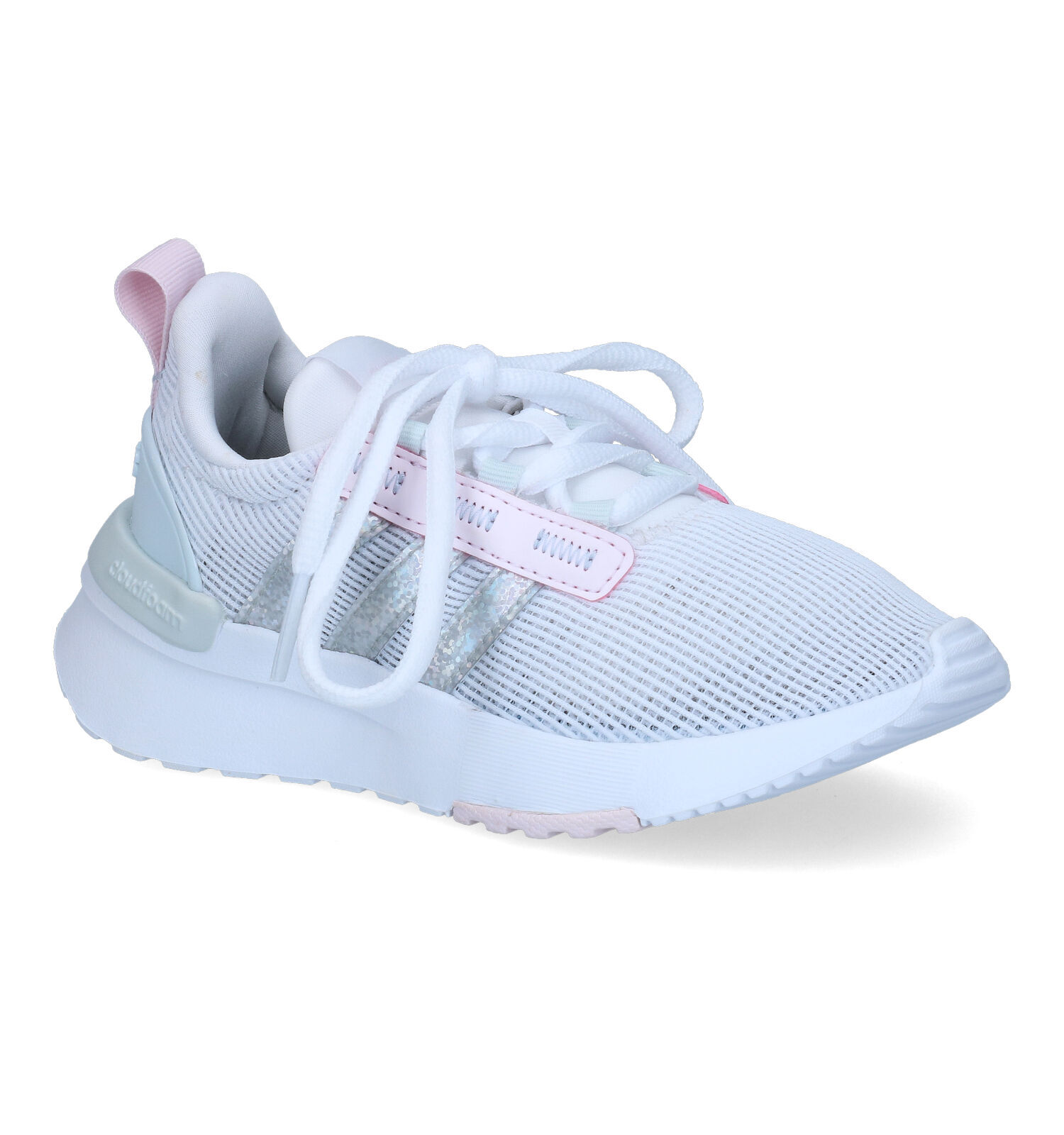 adidas Racer Witte Sneakers Meisjes Sneakers Sportschoenen