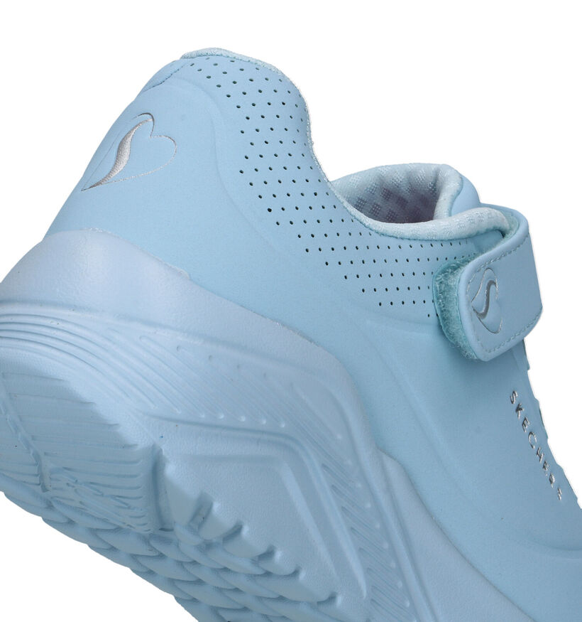 Skechers Lite Frosty Vibe Blauwe Sneakers voor meisjes (345363)
