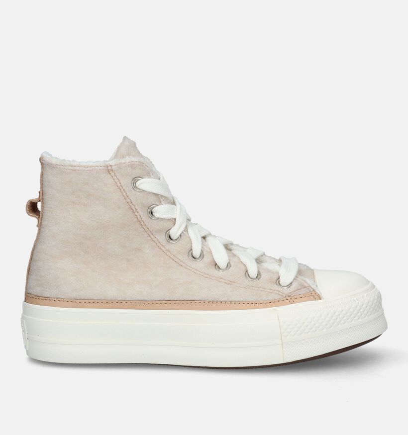 Converse CT All Star Lift Platform Baskets en Beige pour femmes (333252)