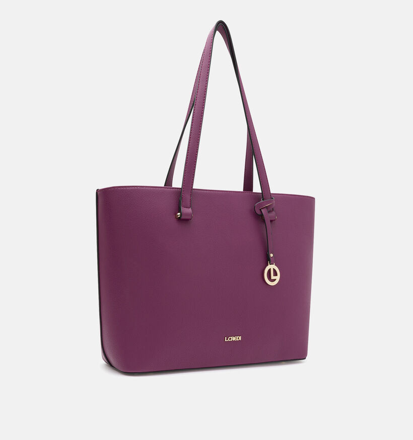L.Credi Filippa Cabas zippé en Mauve pour femmes (347530)