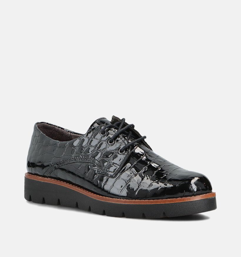 Solemade Zoe Chaussures &agrave; lacets en Noir pour femmes (380020) - pour semelles orthop&eacute;diques
