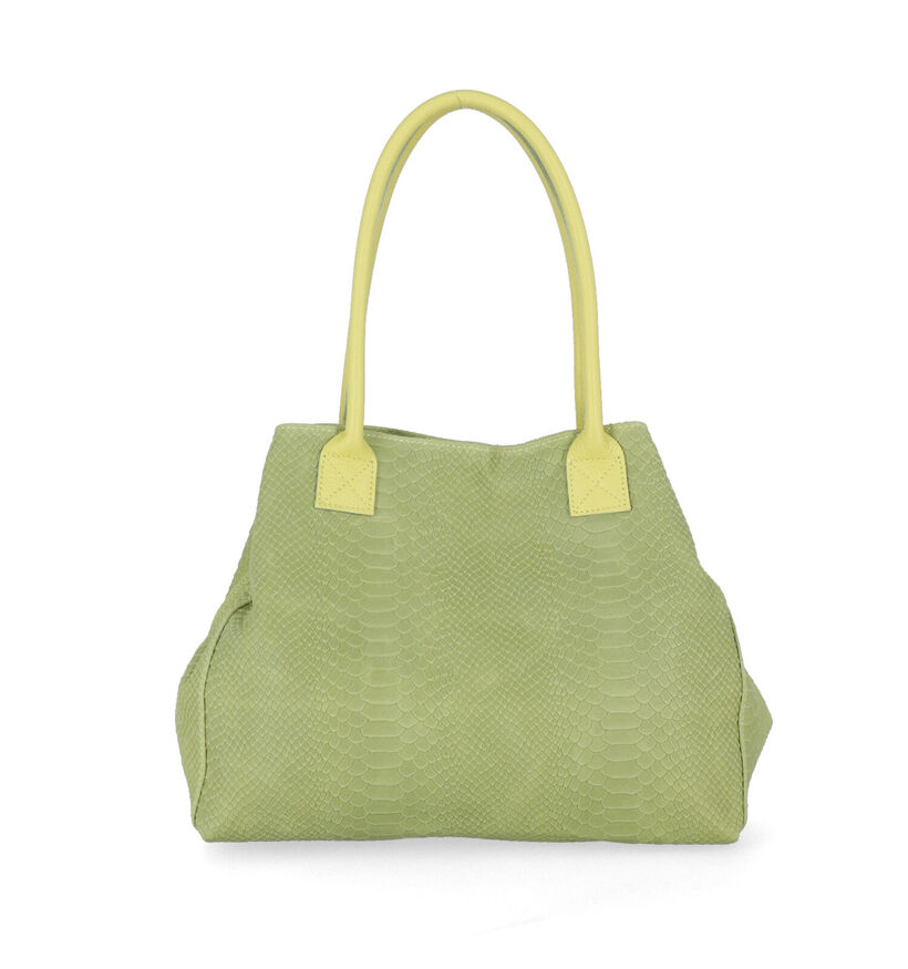 Zeen Lola Gele Shopper in leer (317400)