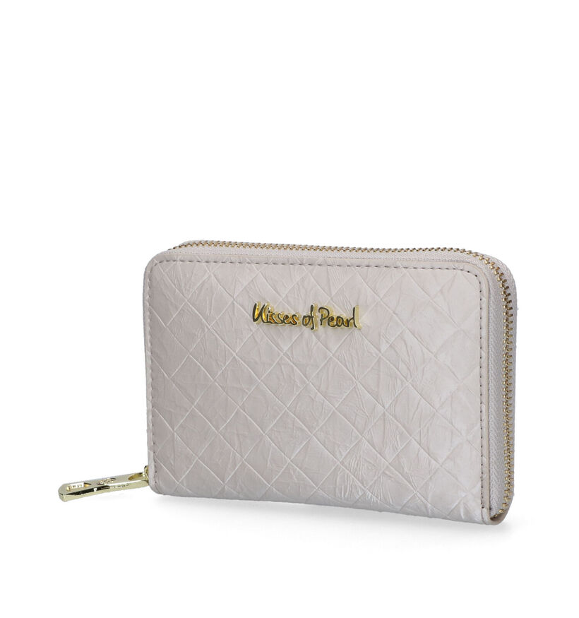 Kisses of Pearl Rachel Beige Ritsportemonnee in kunstleer (312400)