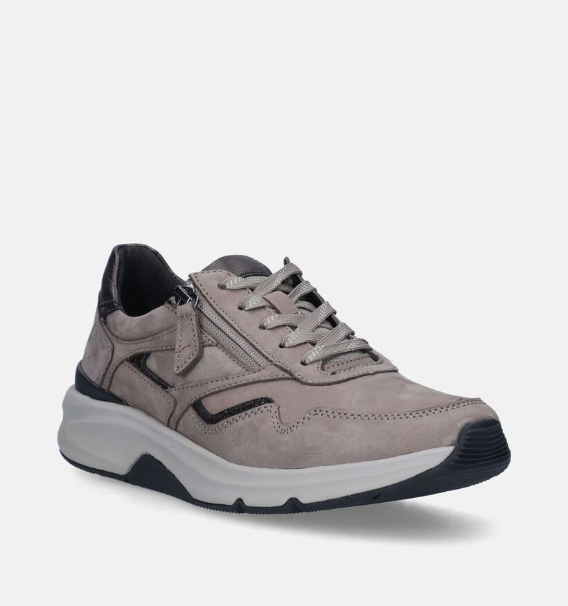 Gabor Rollingsoft Baskets en Brun pour femmes (344781) - pour semelles orthopédiques