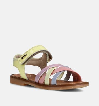 STONES and BONES Sandales Jaune/Beige/Rose