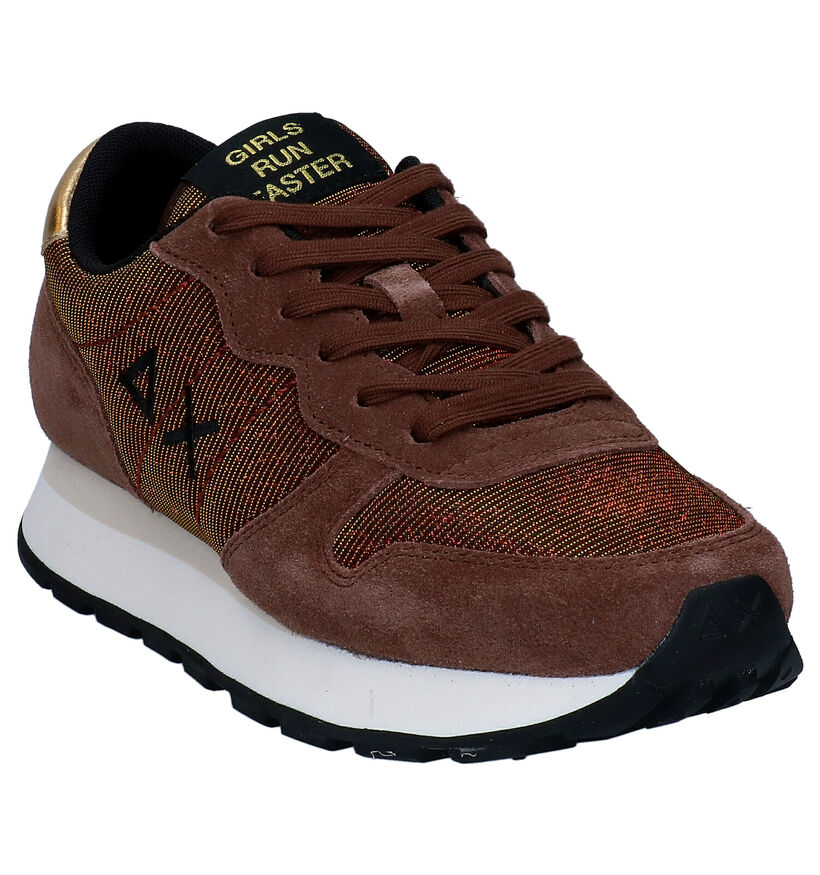 Sun 68 Ally Glitter Baskets en Marron en daim (298125)
