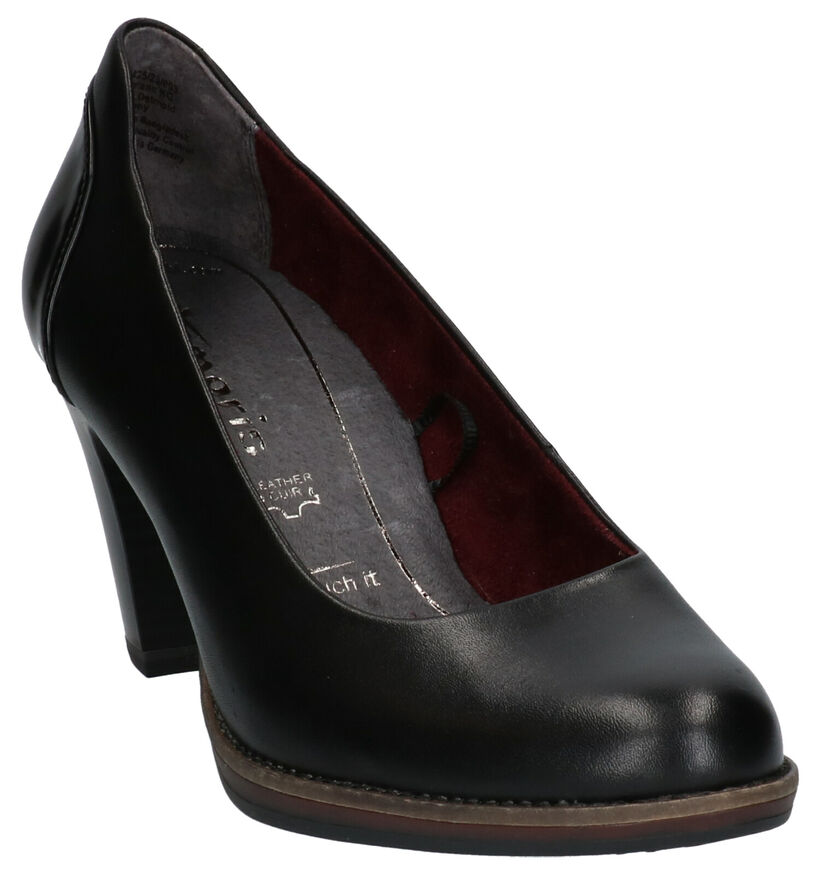 Tamaris Zwarte Pumps in leer (257169)