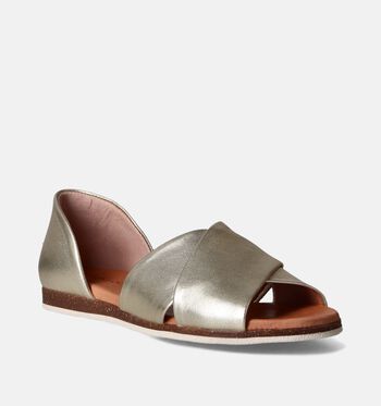 Apple of Eden Sandales Noir/Beige/Or