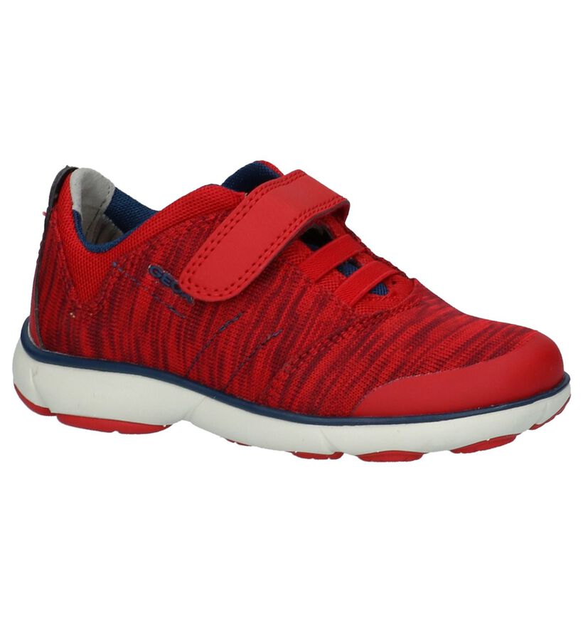 Geox Baskets basses en Rouge en textile (210536)