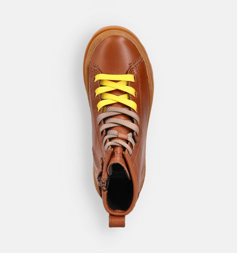 Camper Cognac Veterboots voor meisjes (363613) - geschikt voor steunzolen