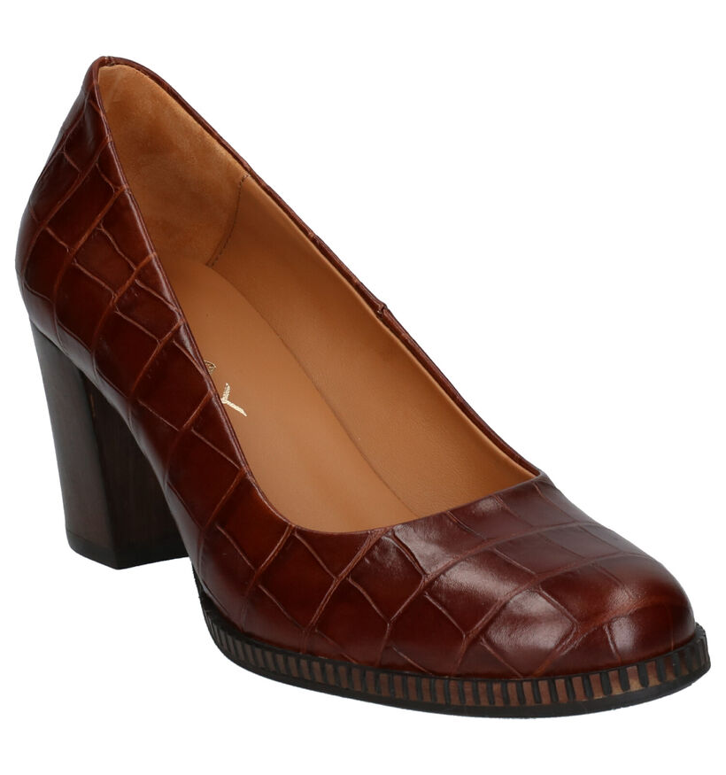 JHay Escarpins classique en Cognac en cuir (259701)