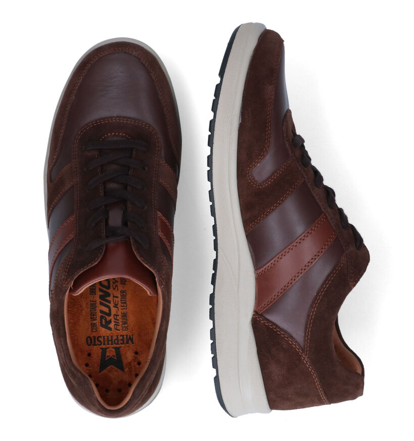 Mephisto Vito Velsport Taupe Veterschoenen voor heren (354521) - geschikt voor steunzolen