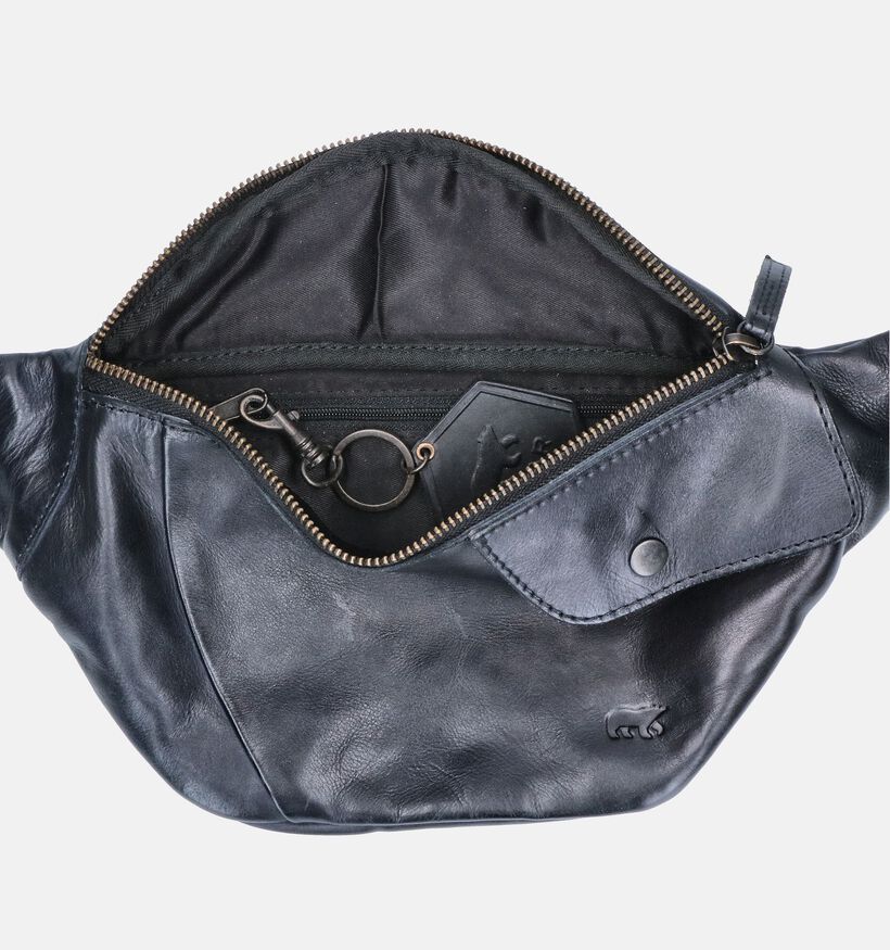 Bear Design Sac Banane en Noir pour femmes (358873)