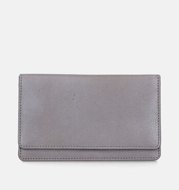 Euro-Leather Portemonnees Zwart/Oranje/Goud/Cognac