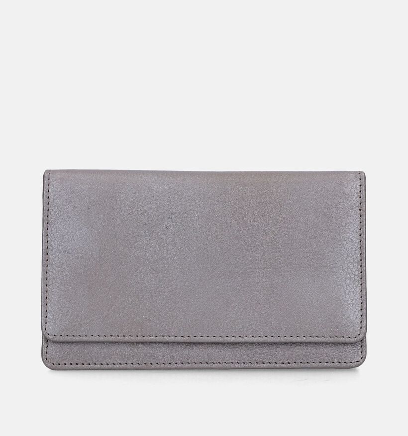 Euro-Leather Gouden Overslag portemonnee voor dames (353521)
