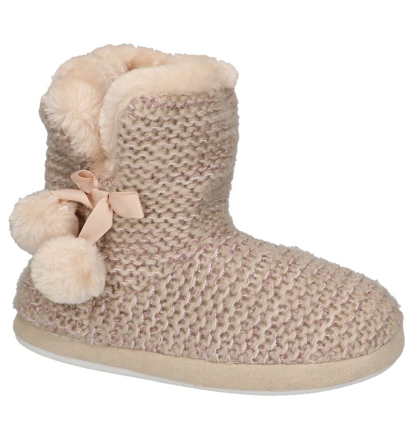 Roze Pantoffels Super Cracks in stof (206277)