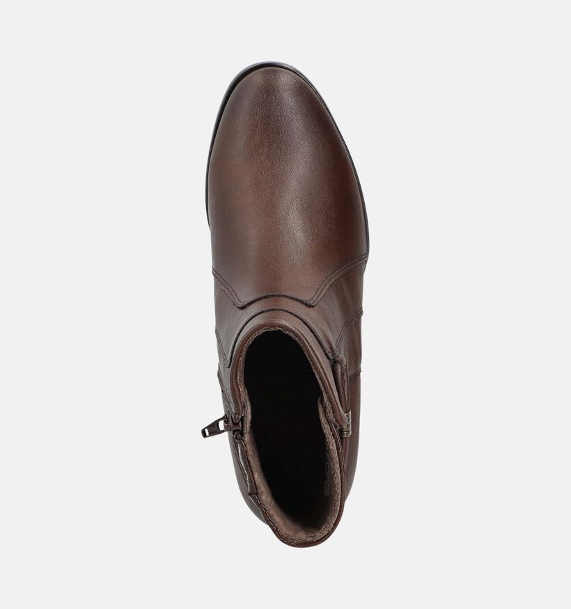 Jana Bottines à talons en Marron foncé pour femmes (362902) - pour semelles orthopédiques