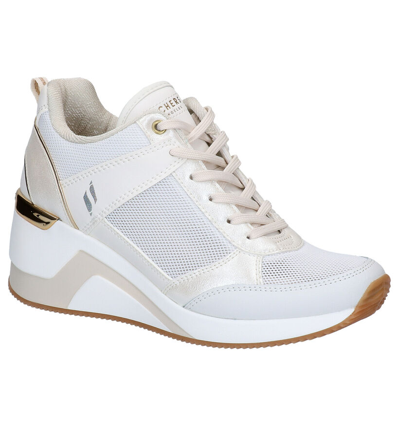 Skechers Street Witte Sneakers in kunstleer (272789)