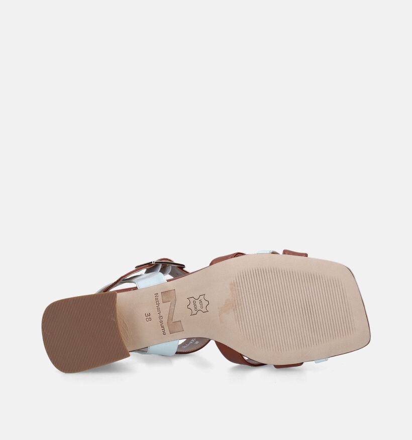 Nathan-Baume Cognac Sandalen met blokhak voor dames (340353)