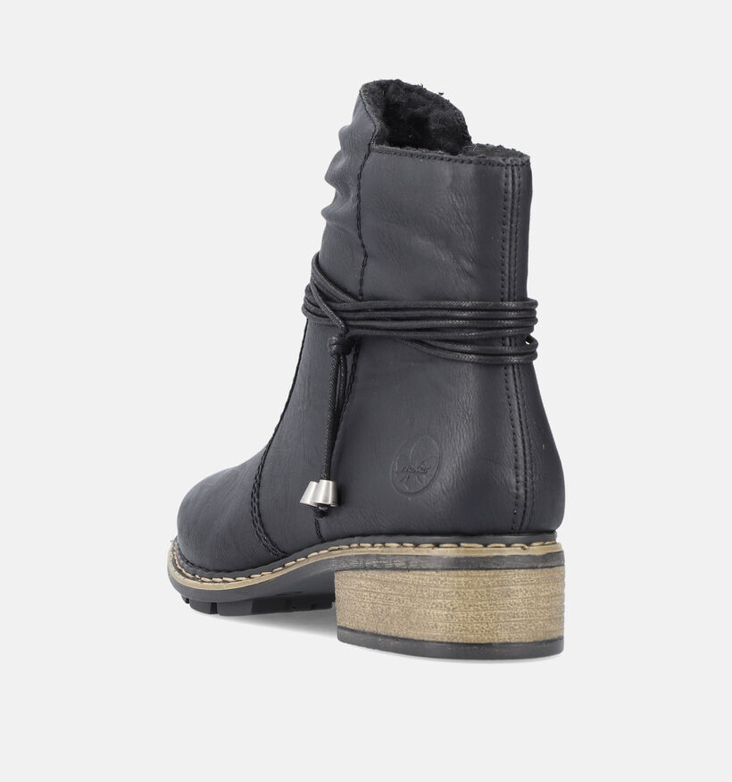 Rieker Bottines plates en Noir pour femmes (347433)
