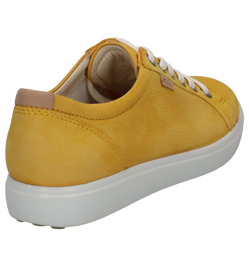 Ecco Soft 7 Blauwe Veterschoenen in leer (270017)