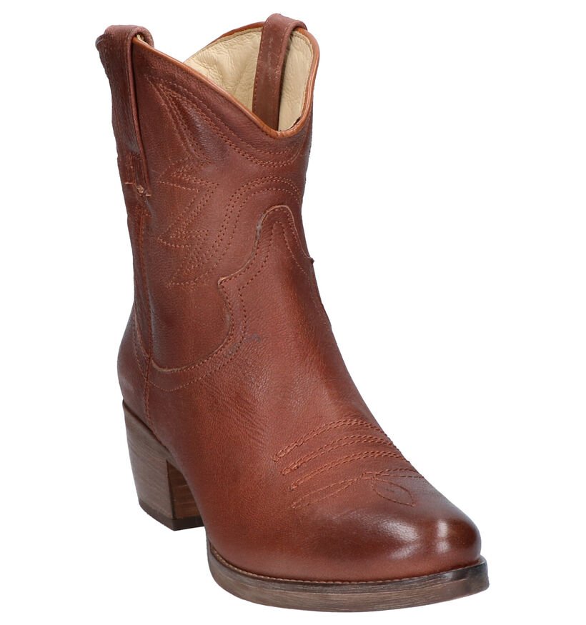 Antonio Moretto Bottes basses en Cognac en cuir (270950)