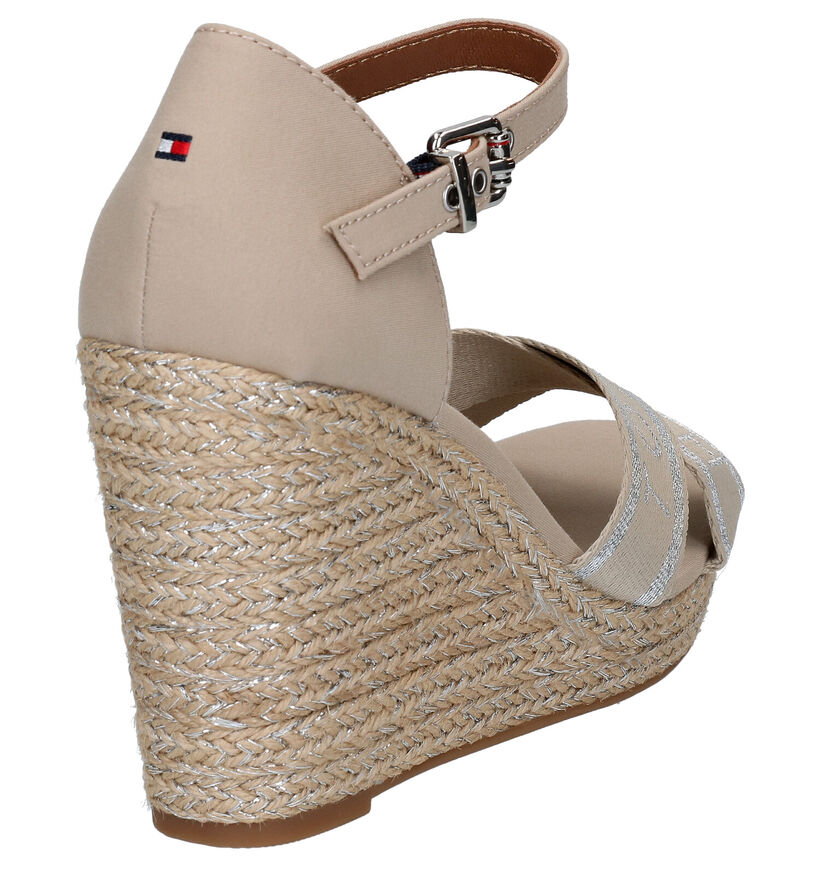 Tommy Hilfiger Metallic Beige Sandalen in stof (268545)