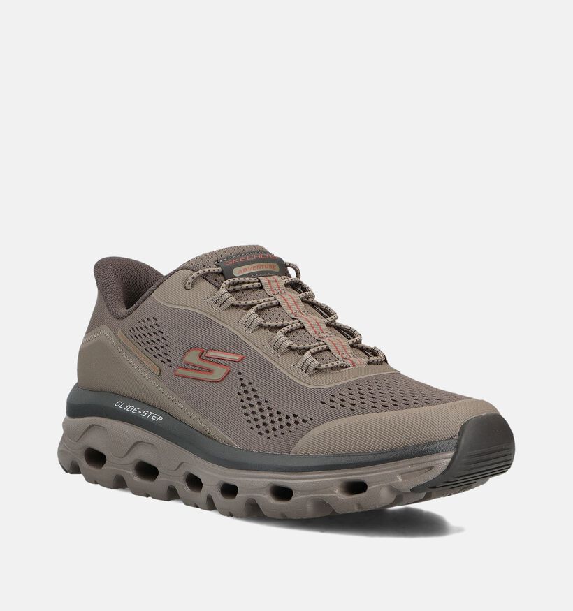 Skechers Glide-Step Sole Taupe Sneakers Skechers Glide-Step Sole Taupe Sneakers voor heren (359738)
