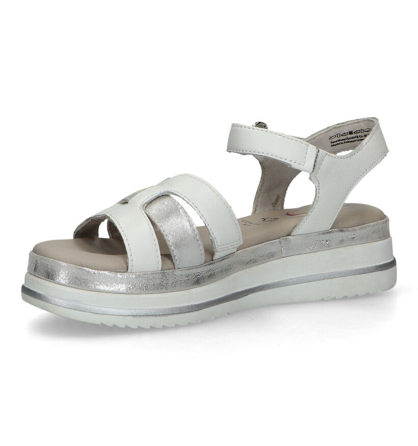 Tamaris Comfort Witte Plateausandalen voor dames (324098)