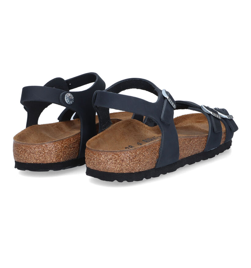 Birkenstock Kumba Zwarte Sandalen in leer (305596)