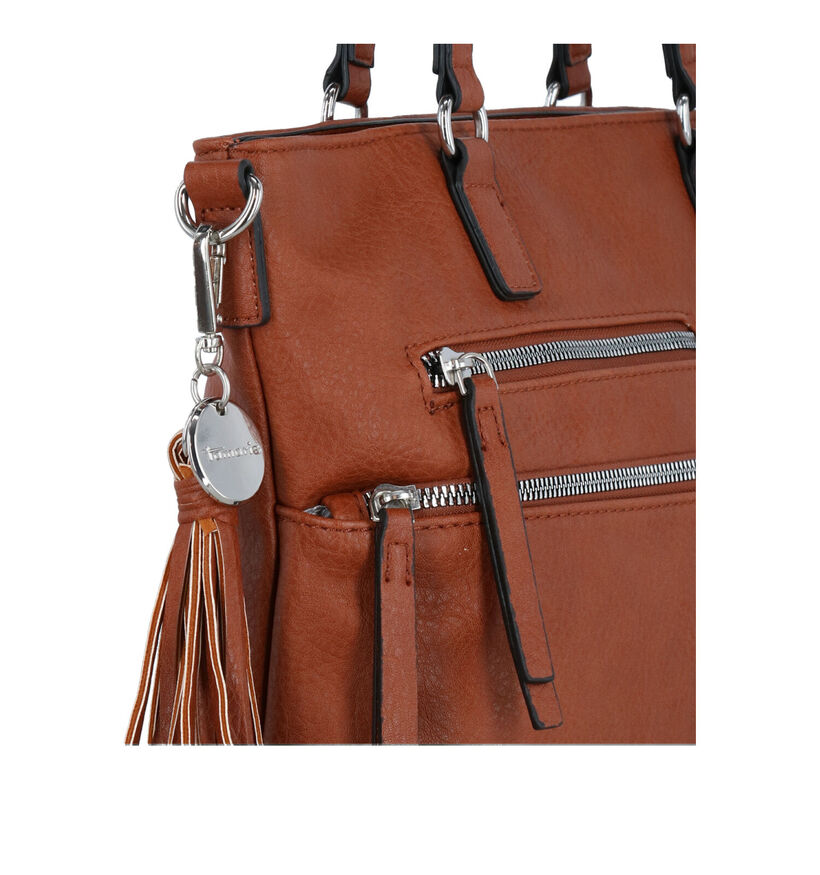 Tamaris Adele Cognac Shopper Met Rits voor dames (330443)