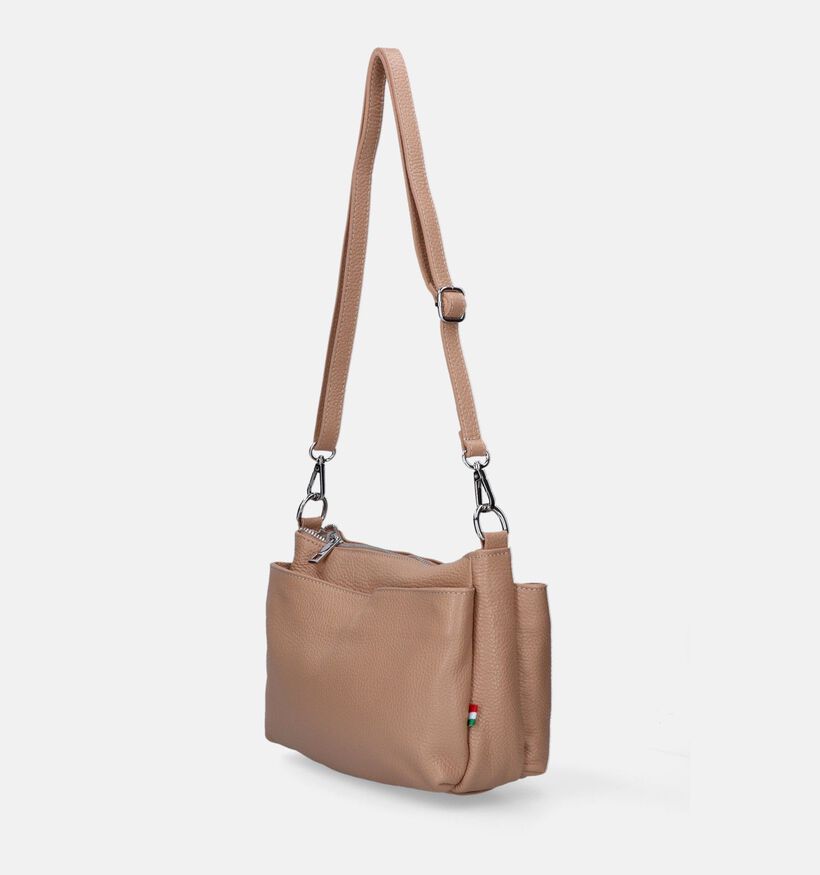 Time Mode Uni Sac porté croisé en Taupe pour femmes (344360)