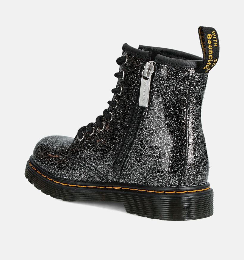 Dr. Martens 1460 Junior Zwarte Boots met Veter en Rits voor meisjes (375992)