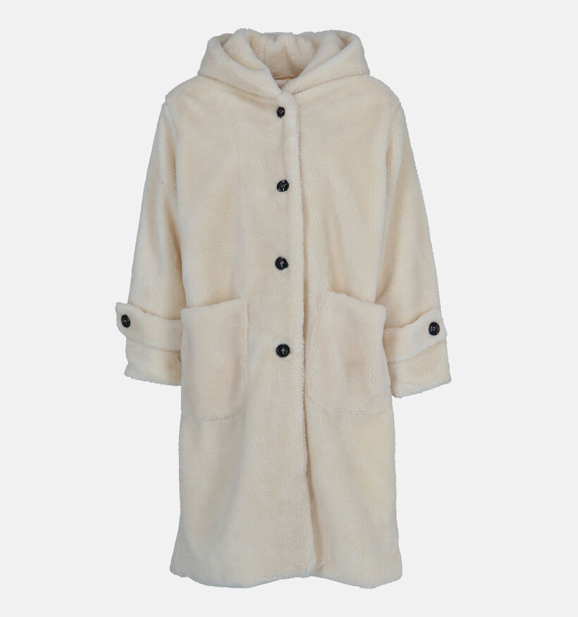 Dolce C. Manteau duveteux en Beige pour femmes (358484)