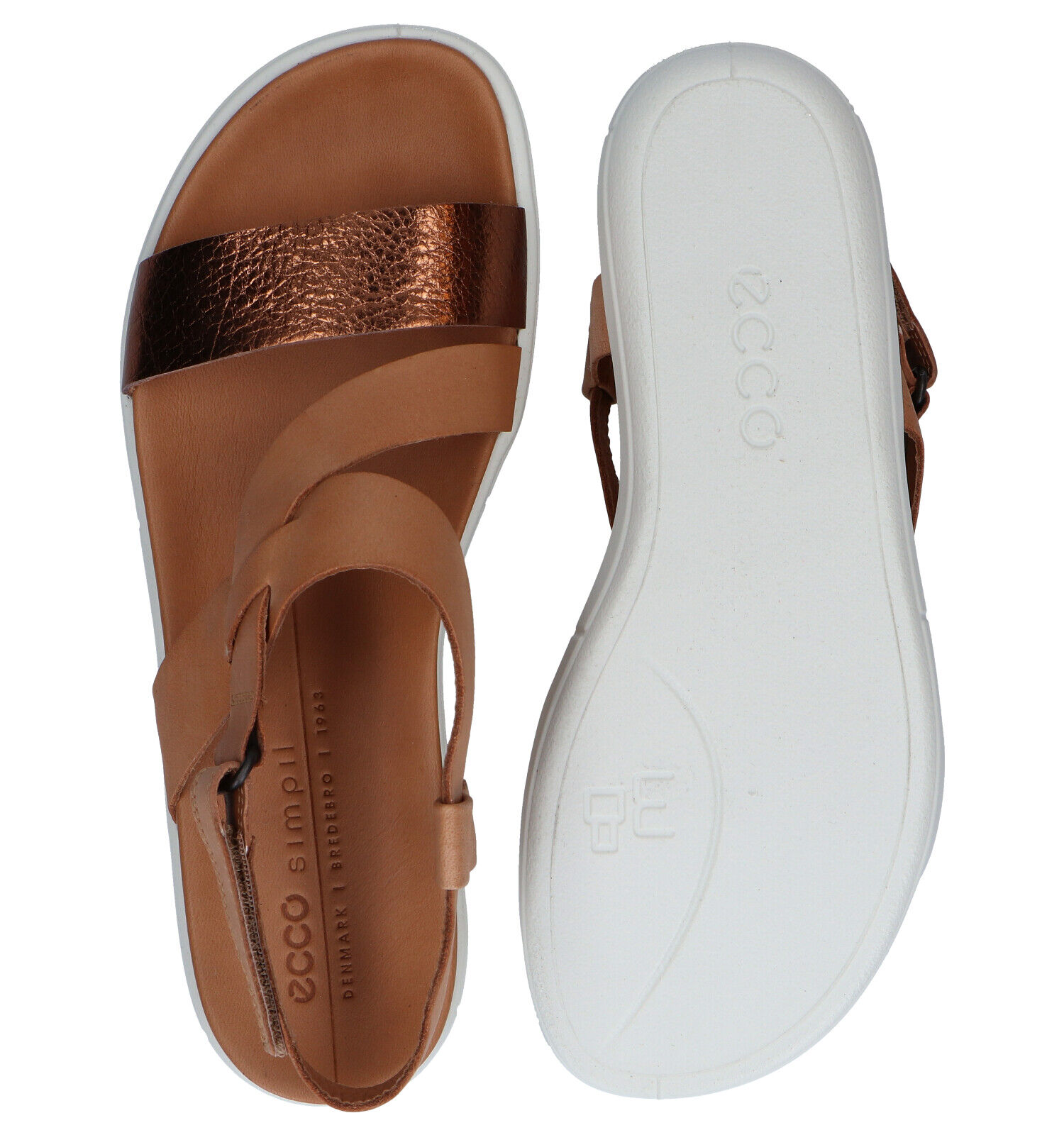 Ecco Simpil Sandales en Cognac Femmes Sandales en ligne sur TORFS.BE