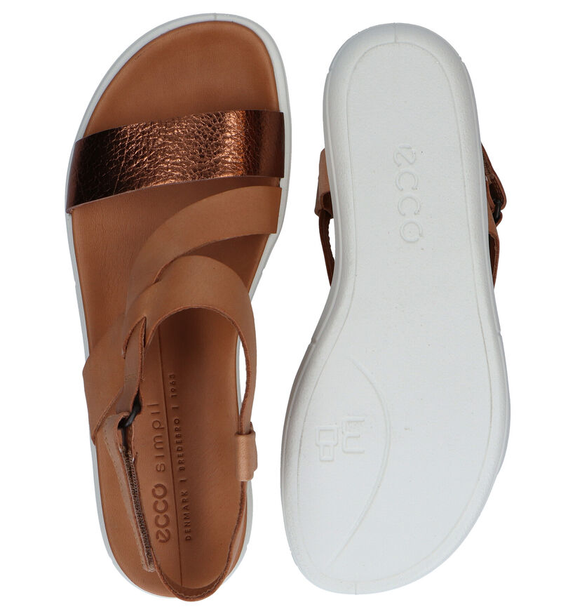 Ecco Simpil Sandales en Cognac pour femmes (287288)