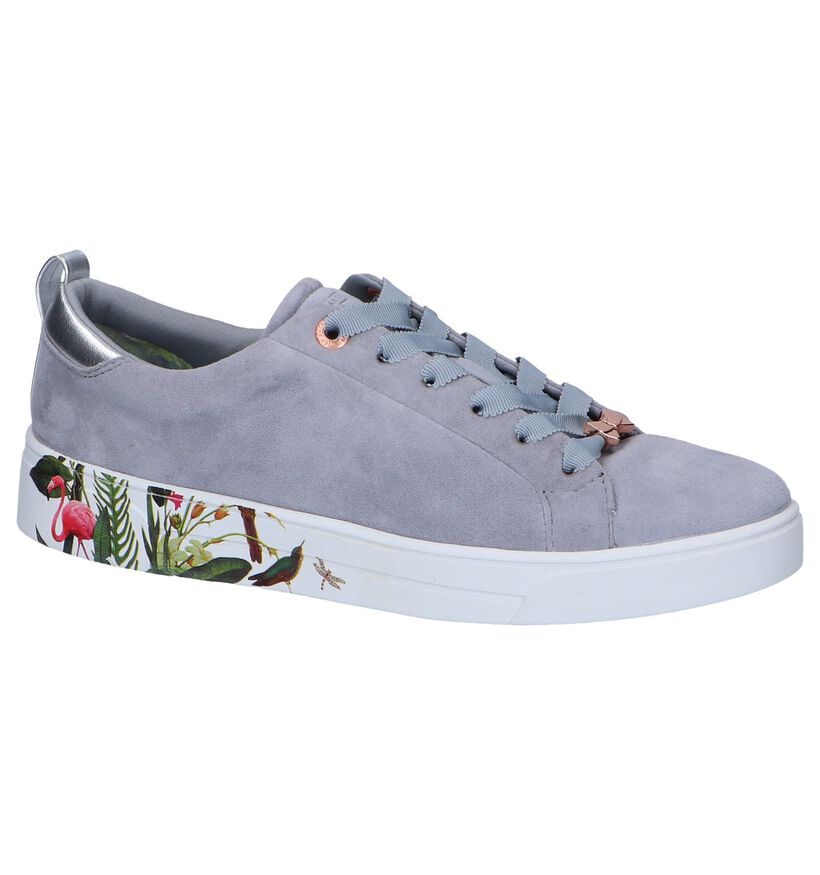 Grijze Sneakers Ted Baker Roully in daim (249076)